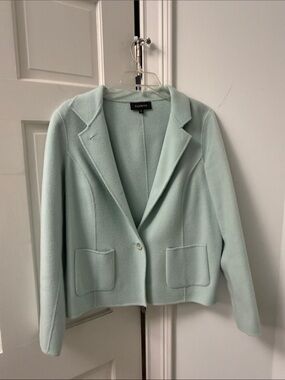 Talbots Pale Mint Blazer/Sweater